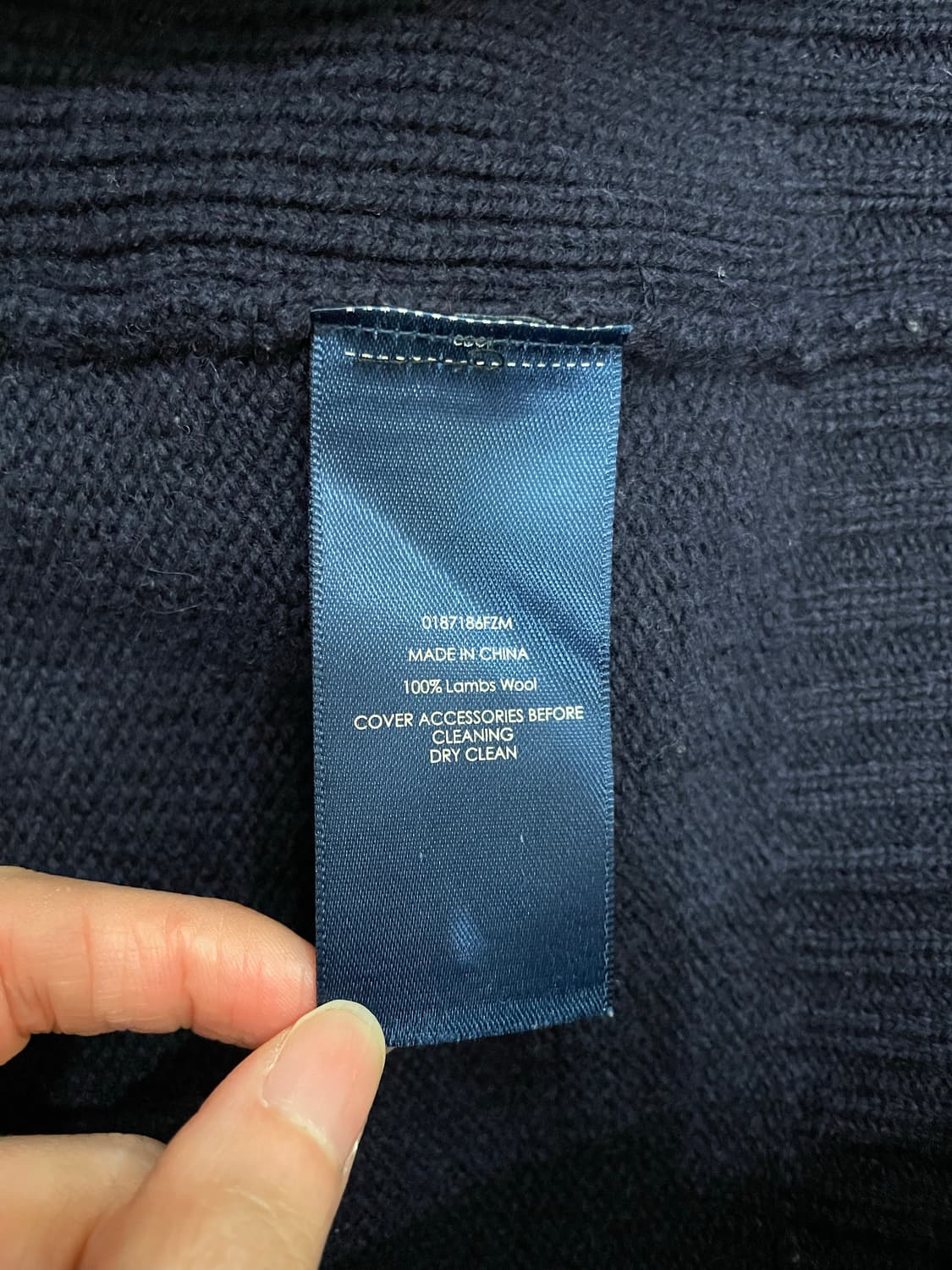 폴로 랄프로렌 빅포니 램스울 집업 자켓 네이비 상품이미지7