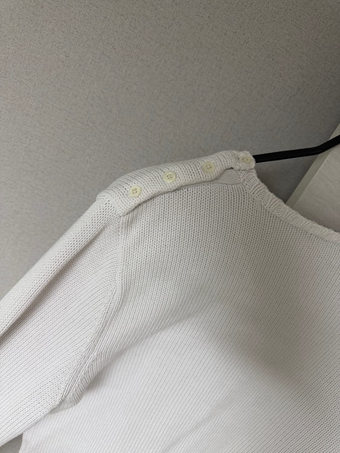 폴로 화이트 빈티지 니트 상품이미지3