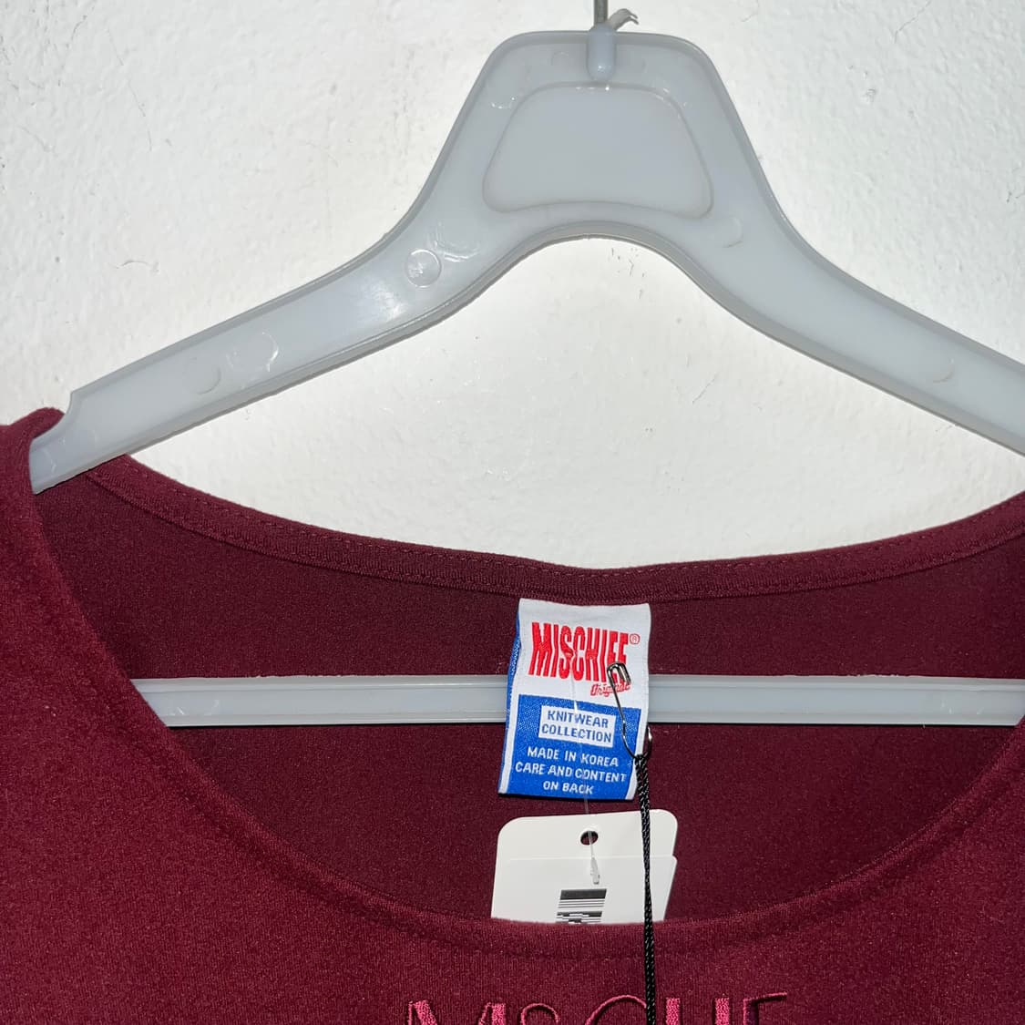 Mischief Burgundy Crop Top 상품이미지6