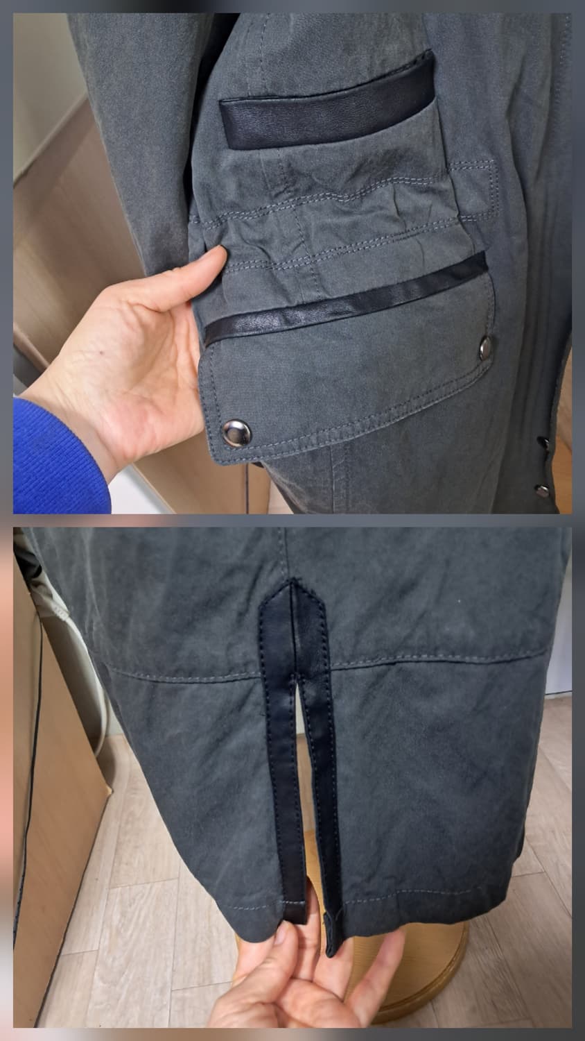 산드로 후드 야상 자켓 코트 S(55~66) 상품이미지6