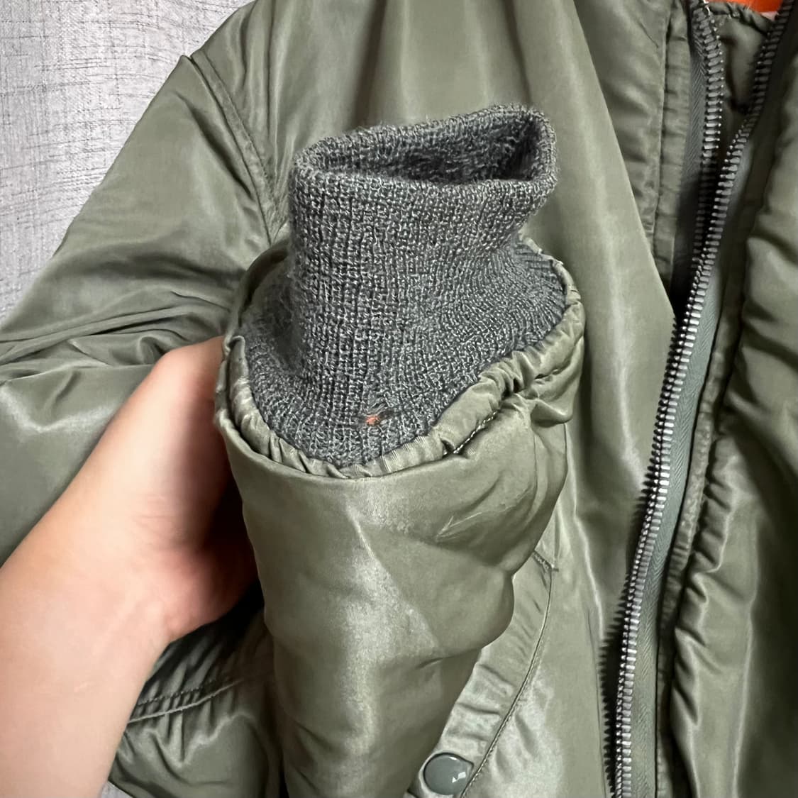 60s 오리지널 MA-1 CC 크라운 D타입 L사이즈 알파인더스트리 상품이미지10