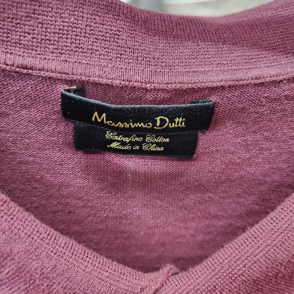 마시모두띠 버건디 니트 반팔 카라 XL(L~XL) 상품이미지5