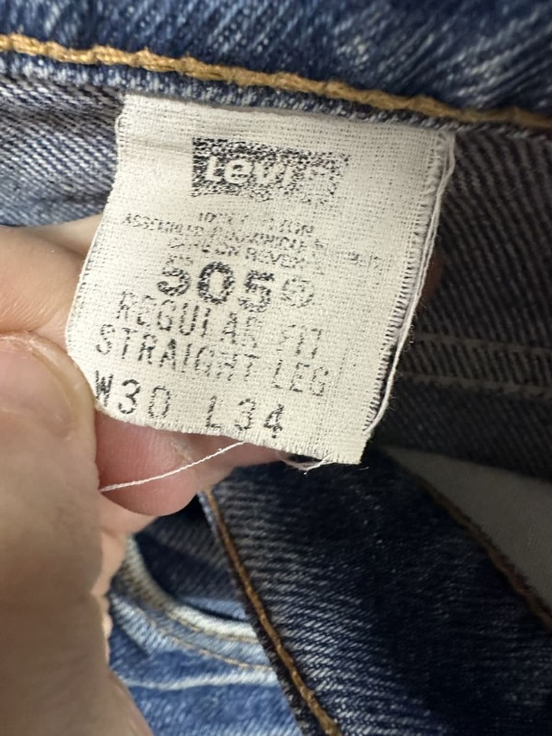[W30L34] LEVI'S 리바이스505 90s USA 빈티지오렌지탭 상품이미지7