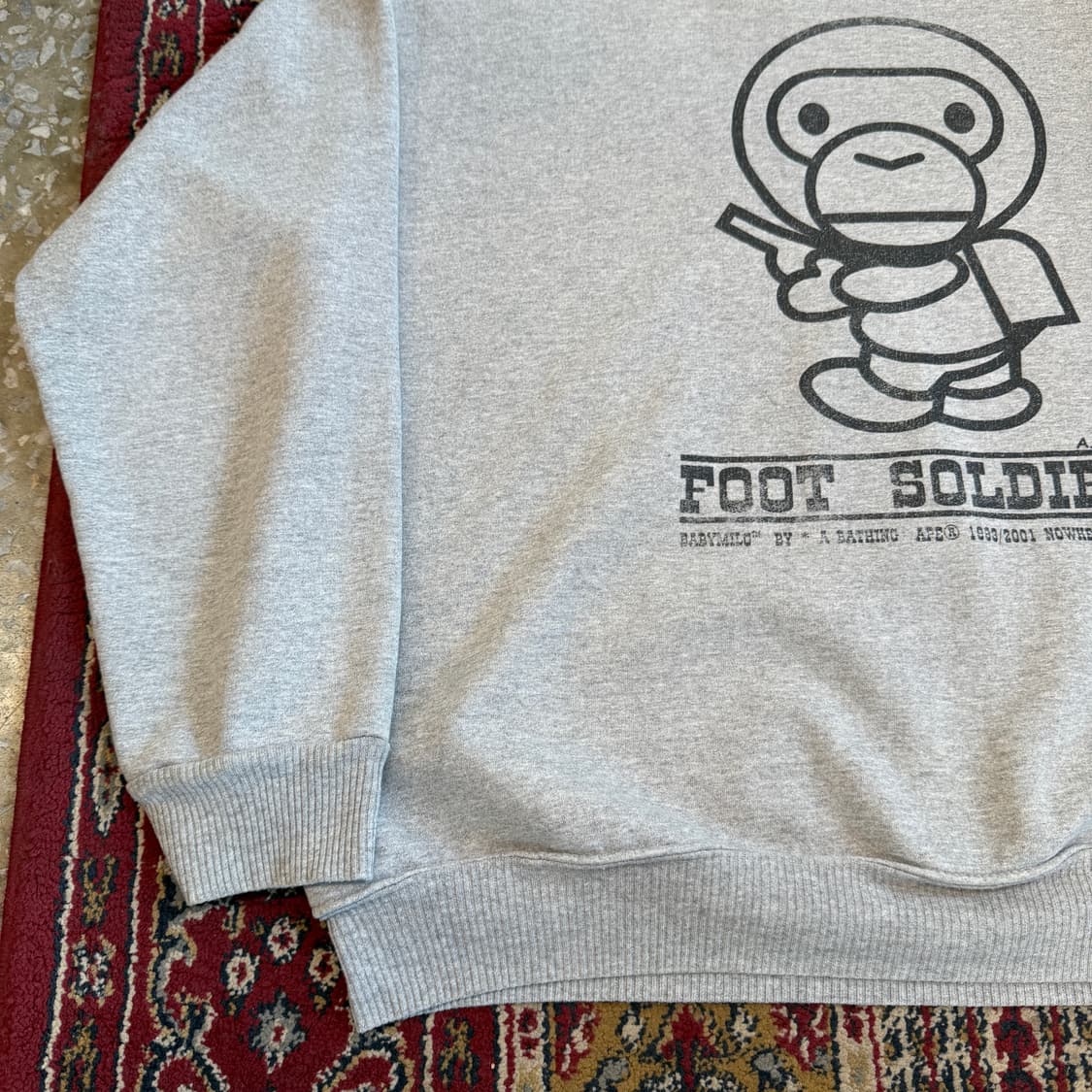 00s 올드베이프 베이비마일로 풋솔져 스웻셔츠 [ 95 ] 상품이미지4