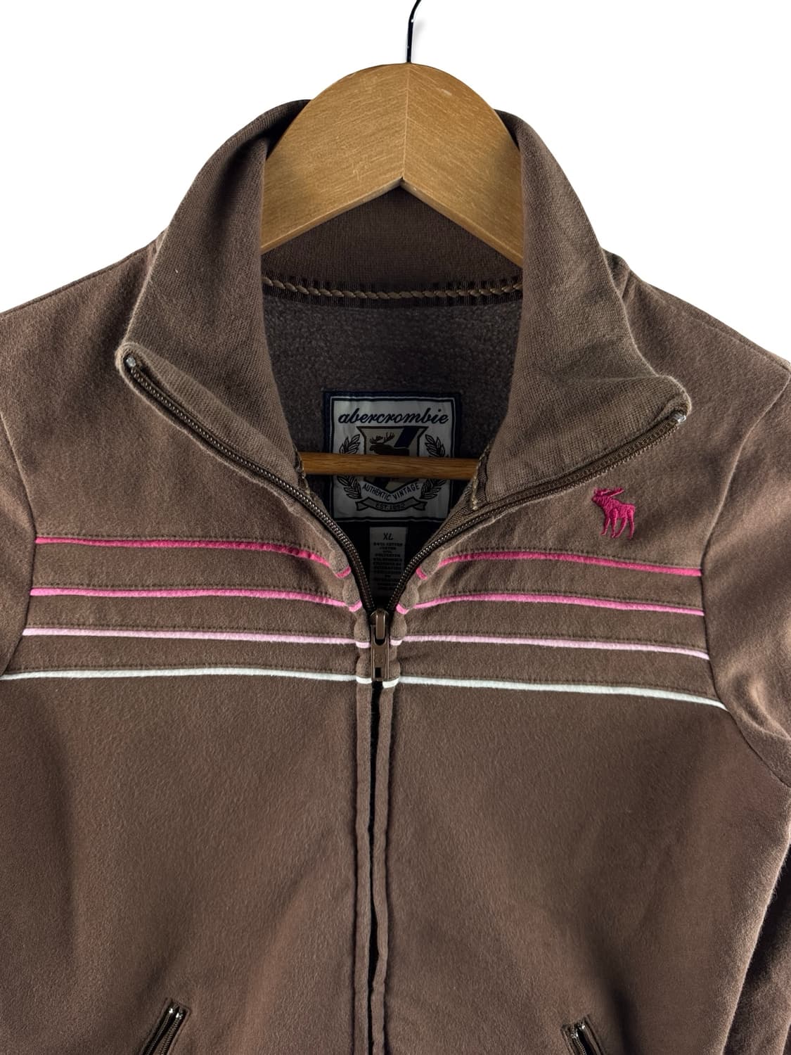 아베크롬비 브라운핑크 딱붙 코튼져지2776 상품이미지3