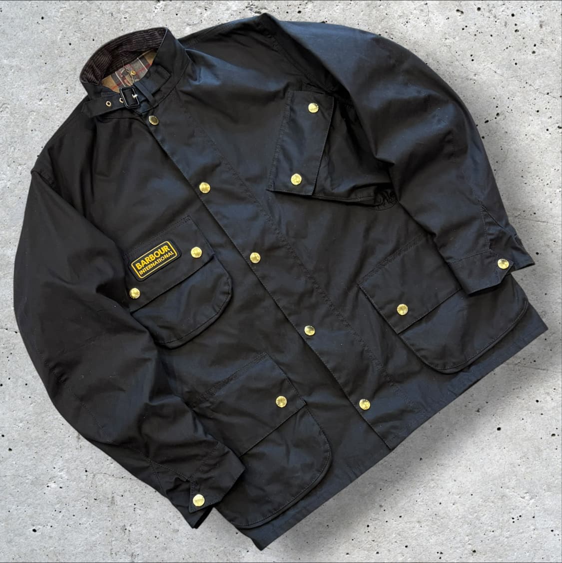 [L] 바버 인터내셔널 블랙 왁스 자켓 오케이몰 택 D617 상품이미지1
