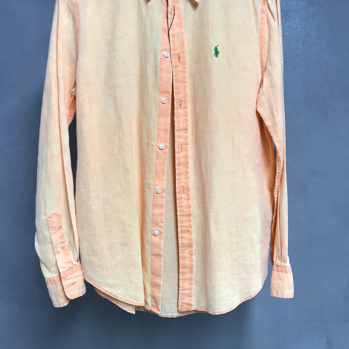 폴로 랄프로렌 린넨 셔츠 오렌지 S 상품이미지3