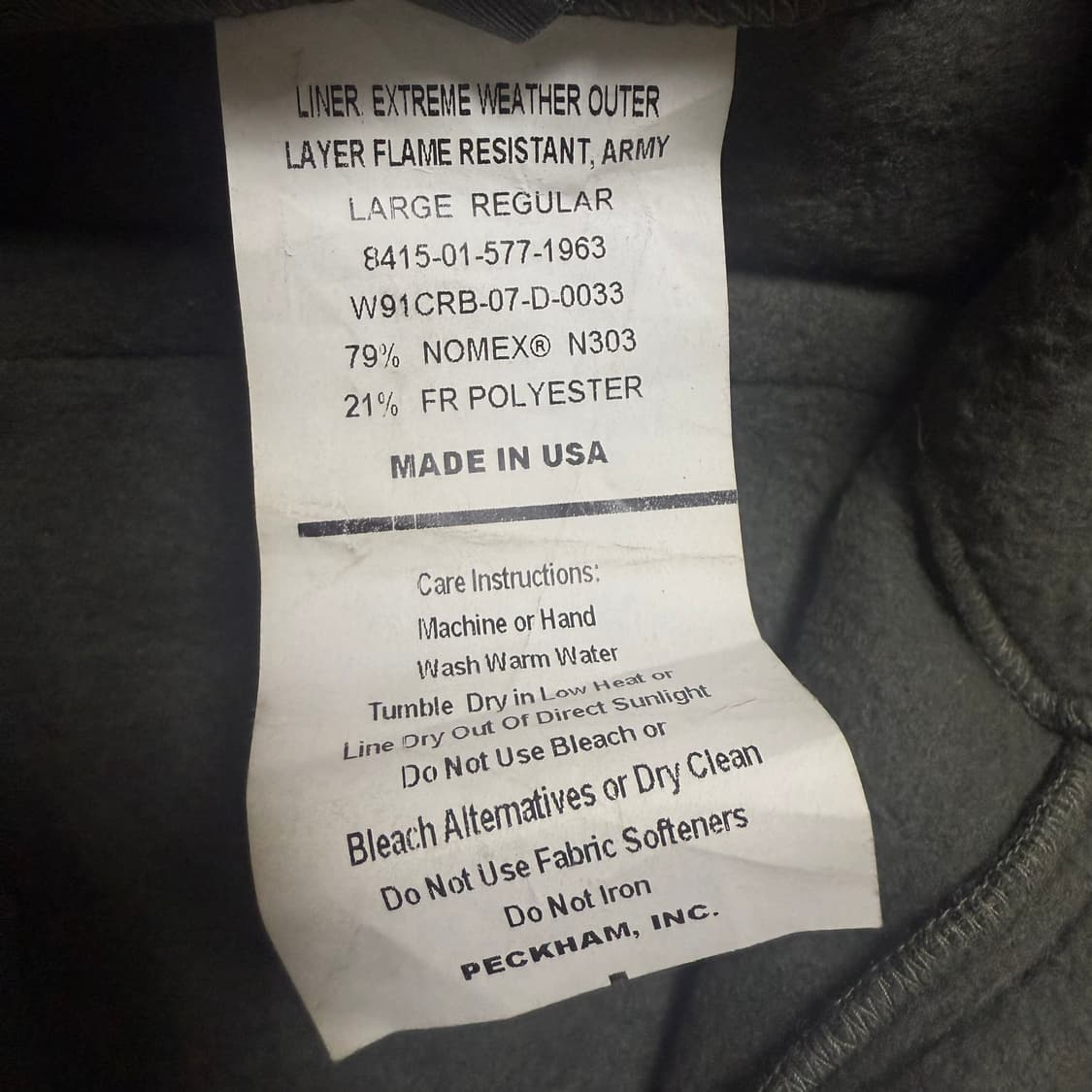 [military] 밀리터리 OG 미군 전차병 폴라텍 L-r 상품이미지5