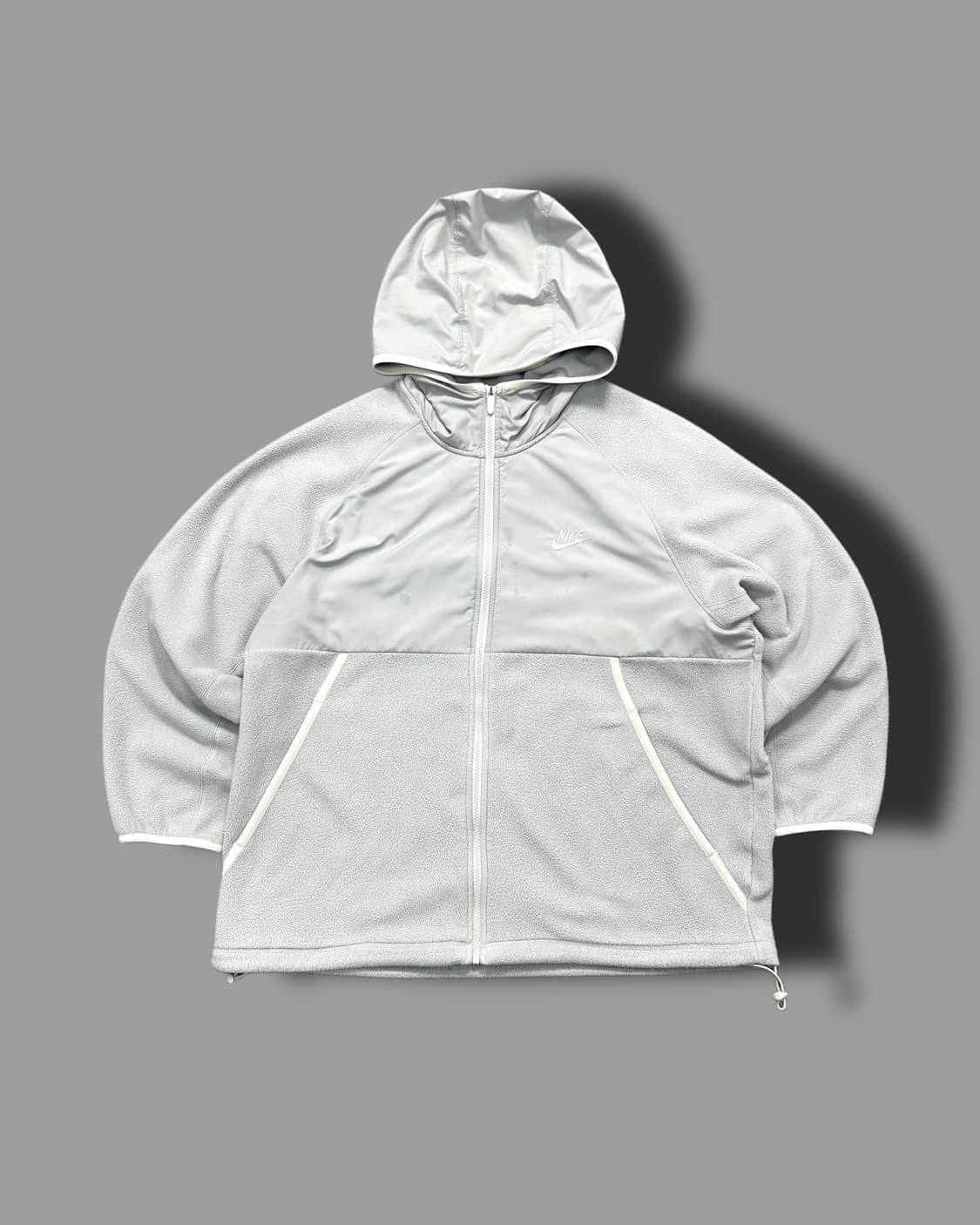 나이키 라이트 그레이 후드 플리스 자켓 2XL 상품이미지4