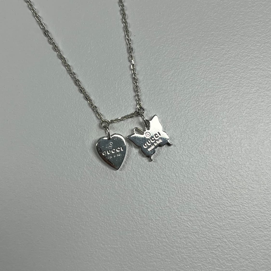 구찌 하트 나비 목걸이 상품이미지4