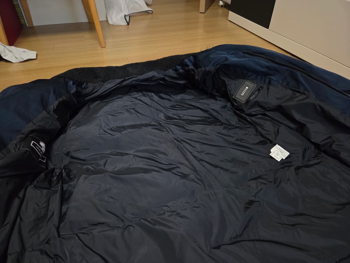 시스템 옴므 양털 너구리퍼 가죽 구스다운 롱패딩 상품이미지3