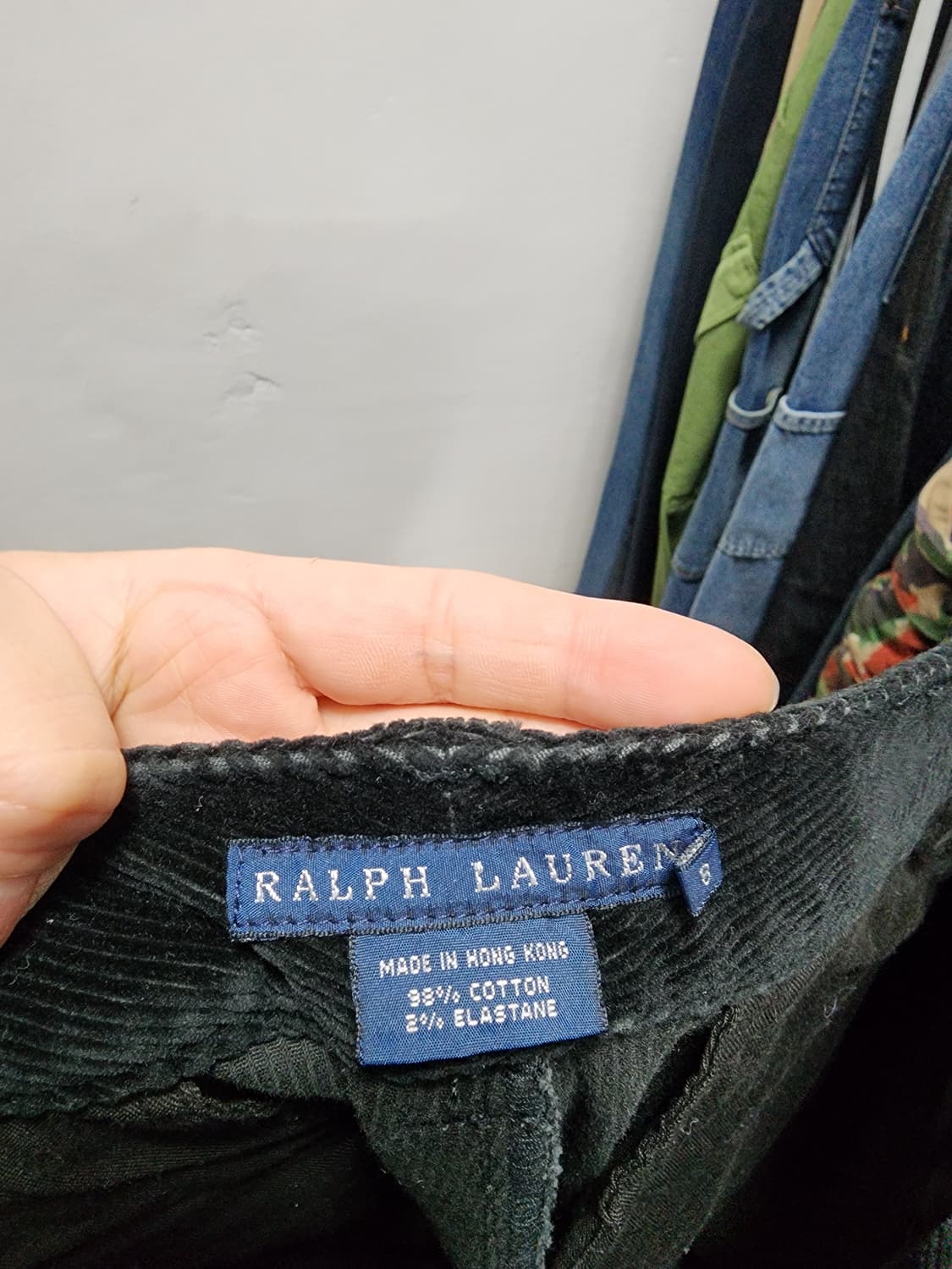 폴로 랄프로렌 블랙 코듀로이 부츠컷 팬츠 상품이미지3