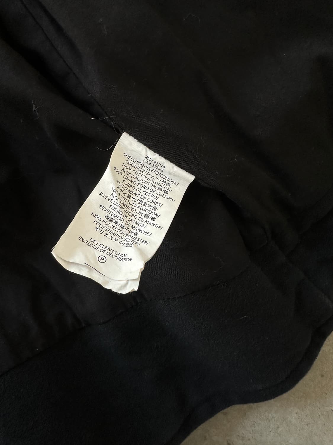 알마니 익스체인지 2000s 코튼 바이커 자켓 상품이미지9