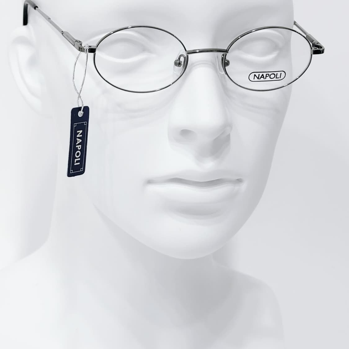 NAPOLI 그레이 오벌 메탈 데드스탁 빈티지안경 상품이미지4