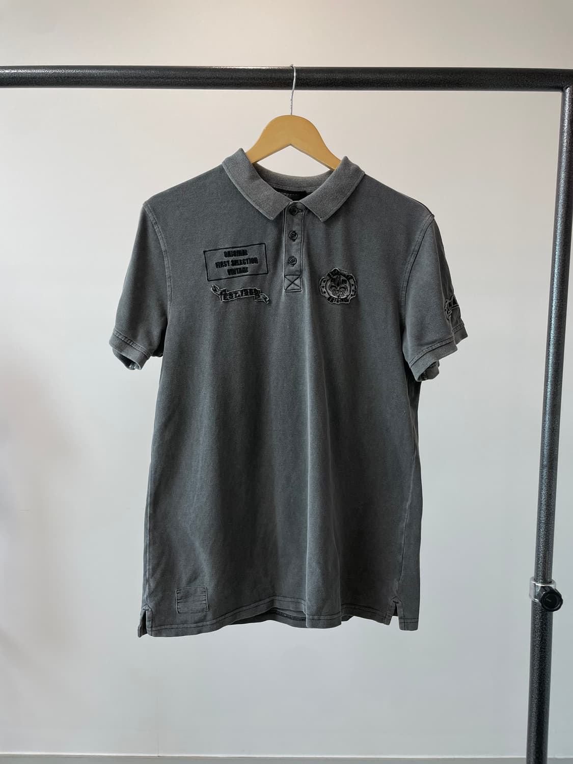 (XL) Buckaroo 버커루 Y2k 락펑크 워싱 카라티 상품이미지1