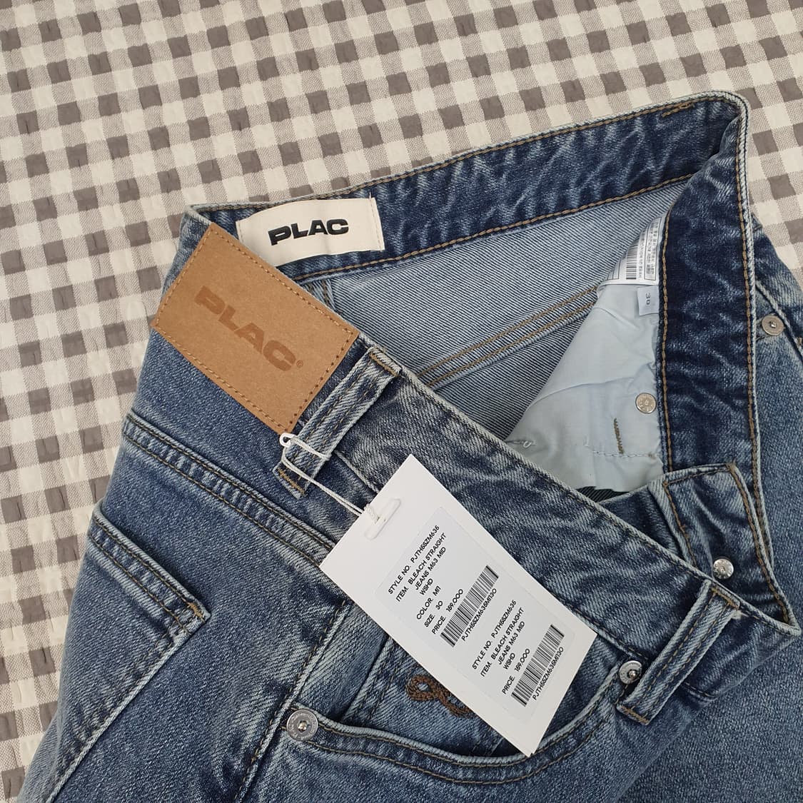 미착용 플랙 와이드 데님 청바지 남자30 상품이미지2