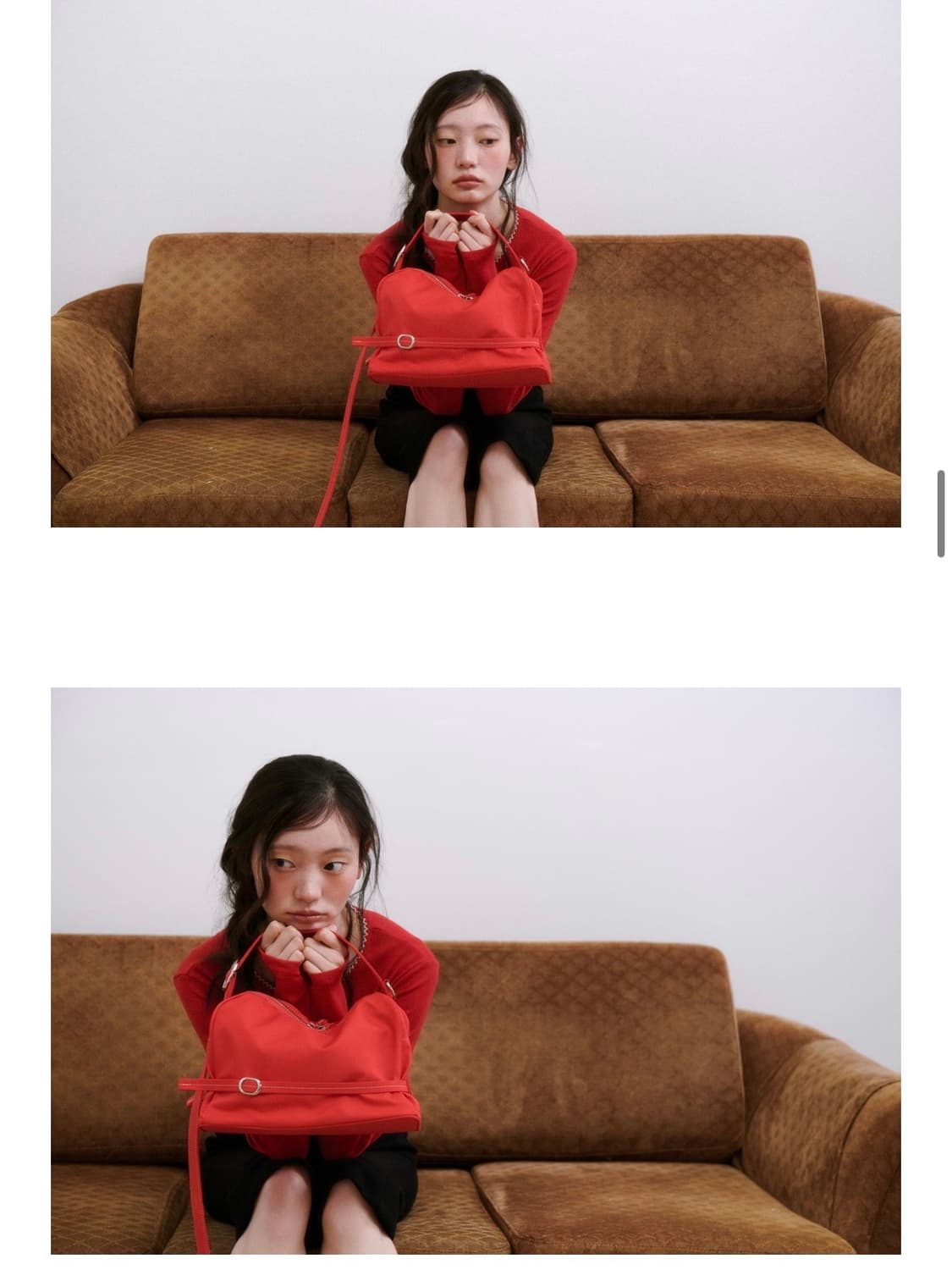 혜키 포티백 레드 새상품 상품이미지3