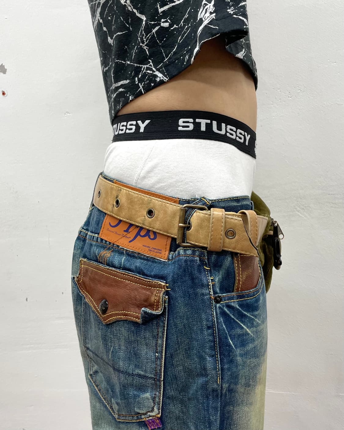 Khaki two-pocket back belt  상품이미지7