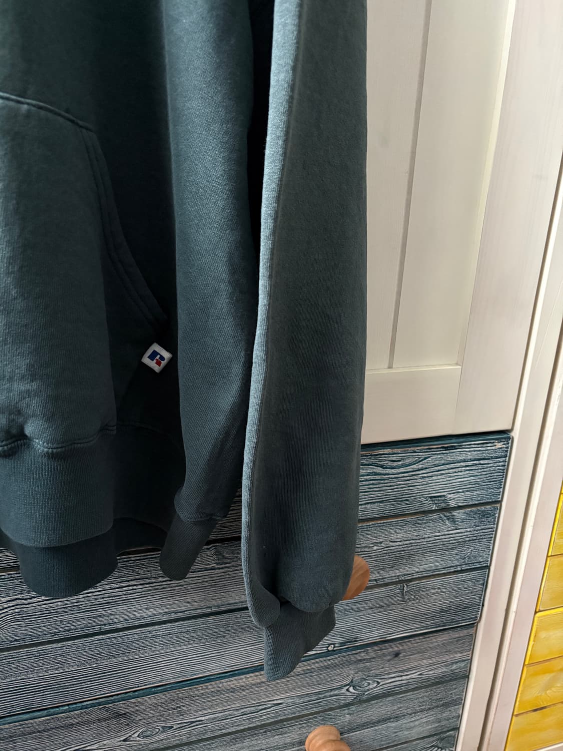 90s 미제 usa 러셀 후드 다크 그린 L 라지사이즈 상품이미지2