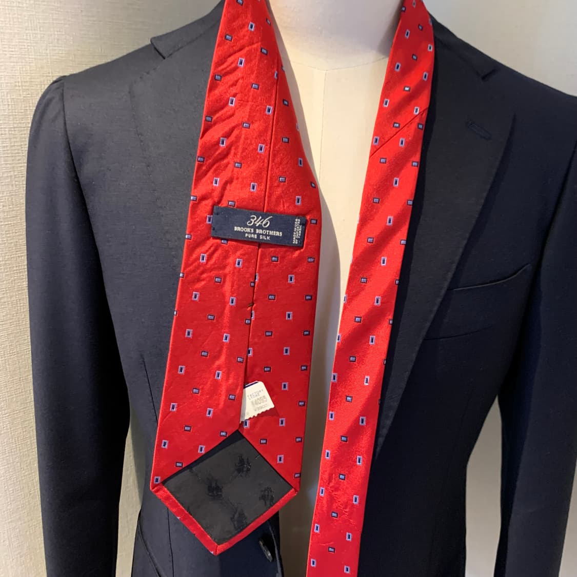 브룩스브라더스 새상품급 넥타이 명품 100실크 결혼식 혼주넥타이 S등급 상품이미지2