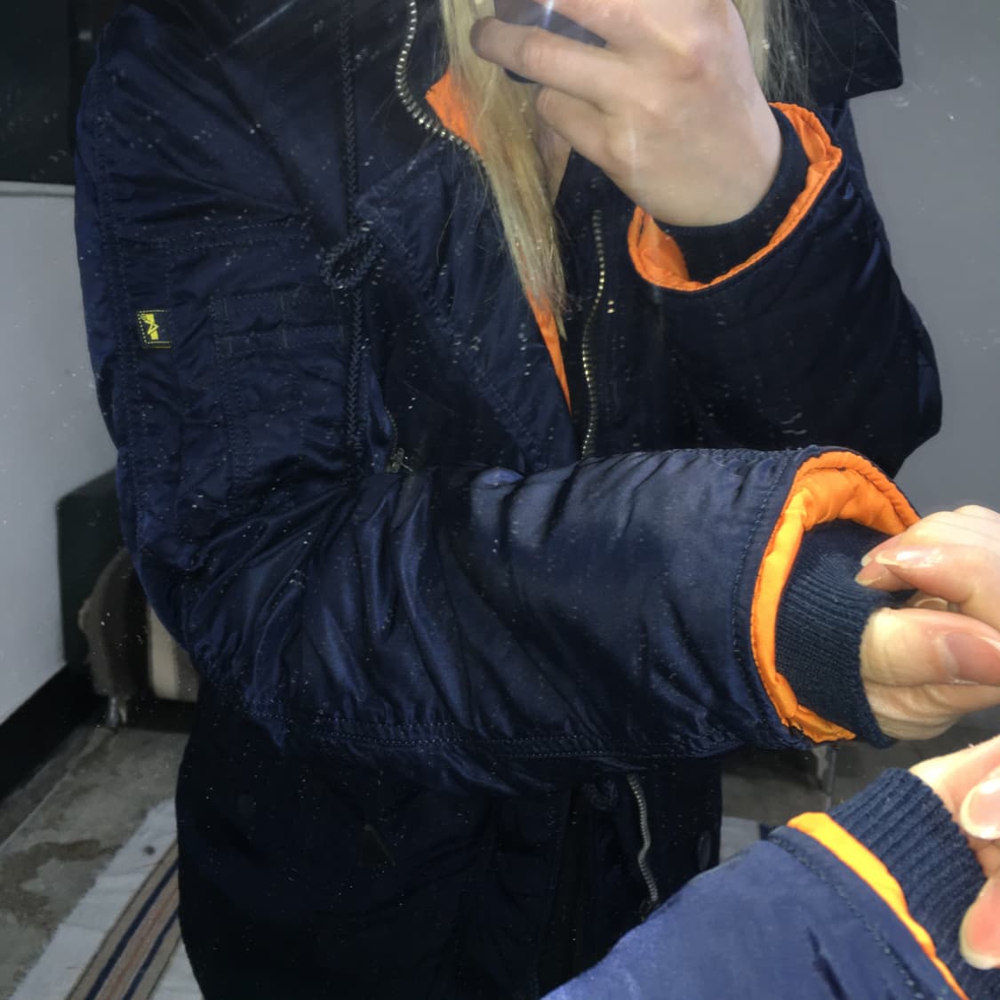 투티/0311 ALPHA INDUSTRIES 오로라 네이비 항공 자켓 상품이미지2