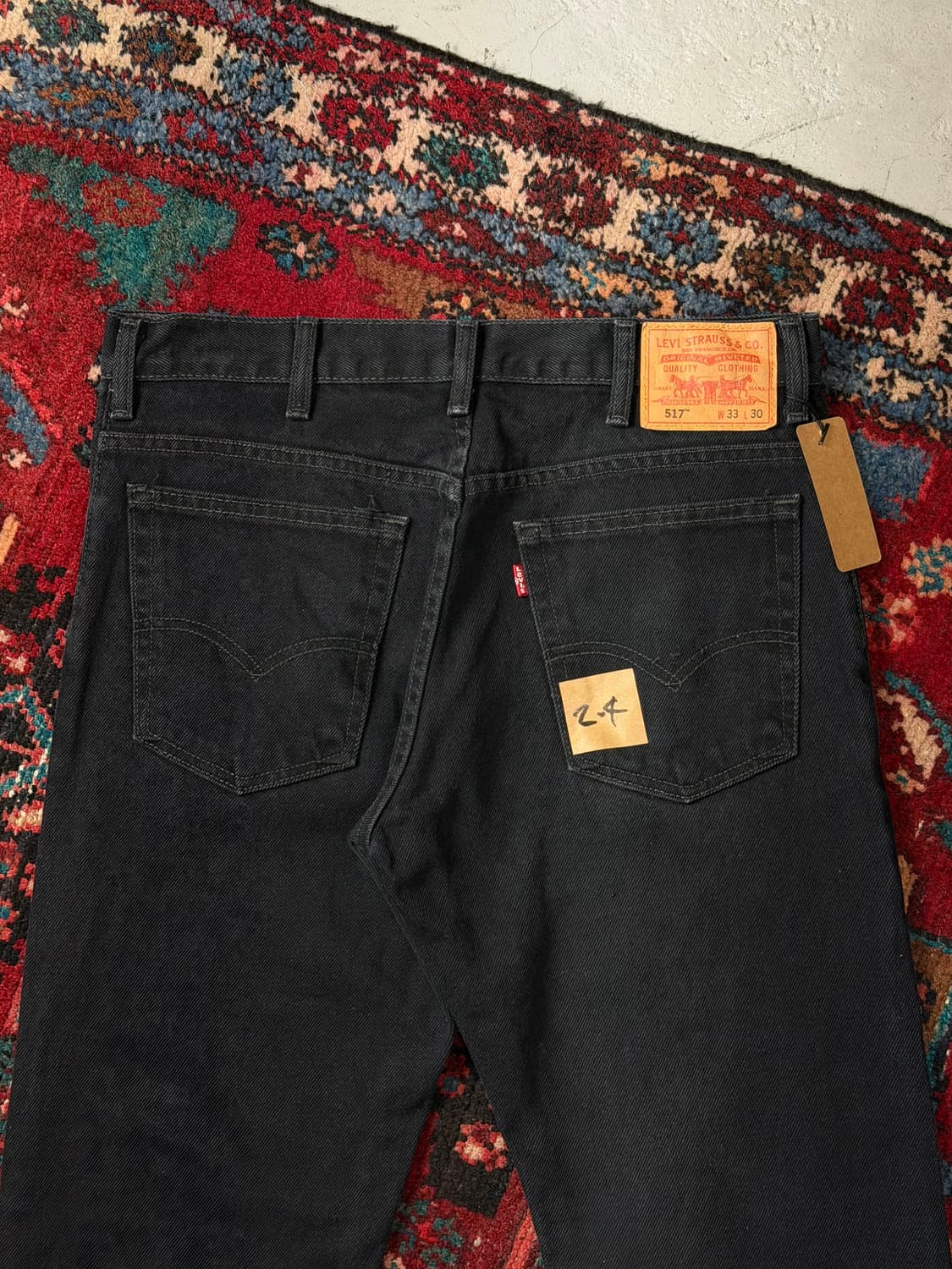 00's 빈티지 리바이스 517 블랙 부츠컷 리바이스 플레어진 상품이미지6
