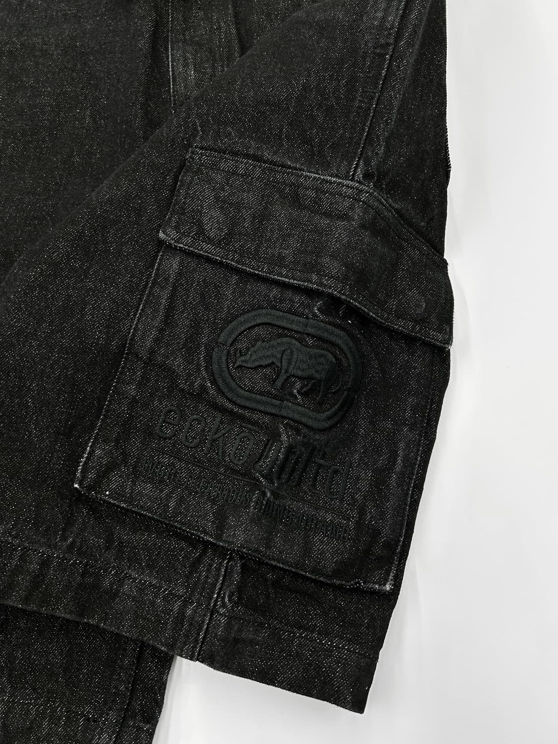 Ecko unltd 00s 에코 언리미티드 버뮤다 데님 팬츠 블랙 상품이미지5
