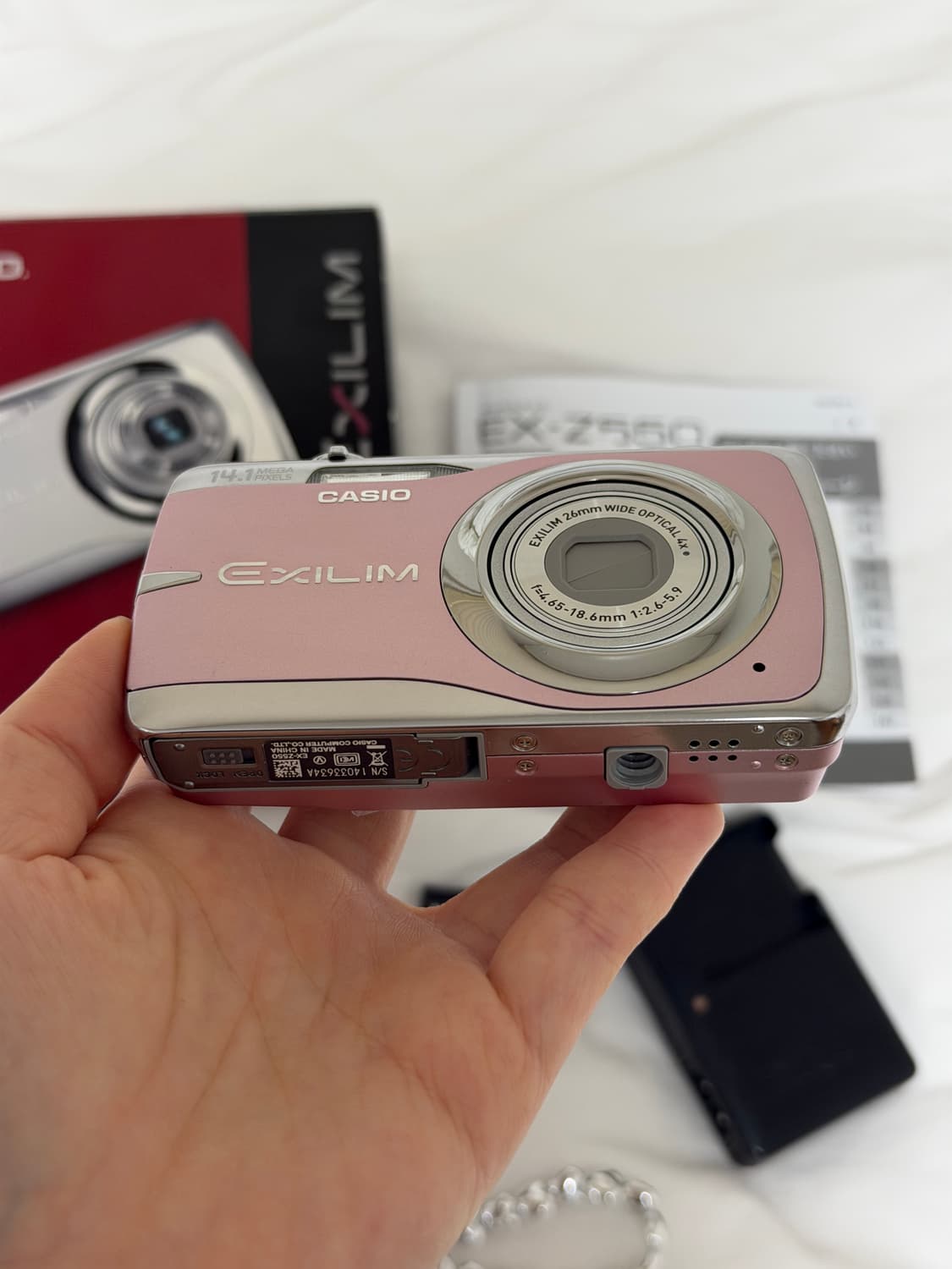 카시오 z550 핑크 풀박스 상품이미지4