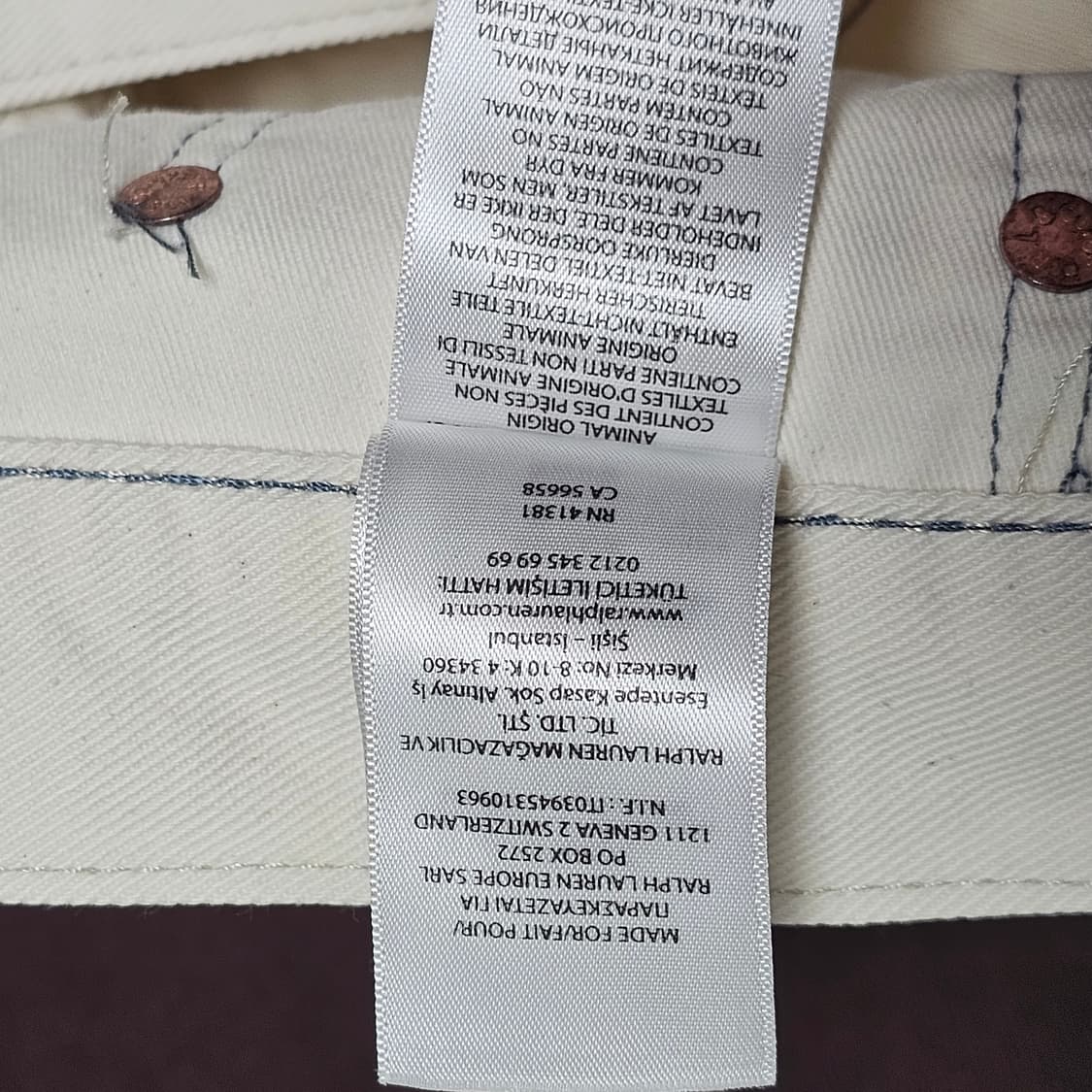 30인치[폴로 랄프로렌]남성 설리번 슬림핏 화이트 진 청바지 상품이미지9