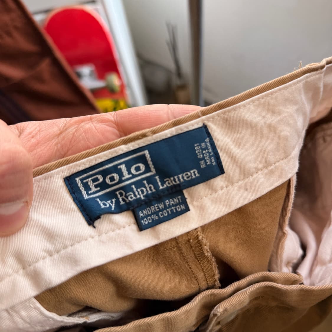 폴로 랄프로렌 투턱 치노 팬츠 앤드류핏 34 상품이미지7