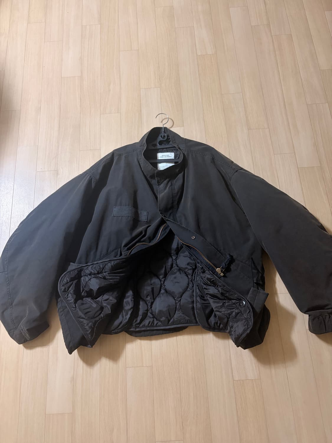 프릭스스토어 페이드 가공 m65 쇼트 모즈 코트 라이너 세트 상품이미지1