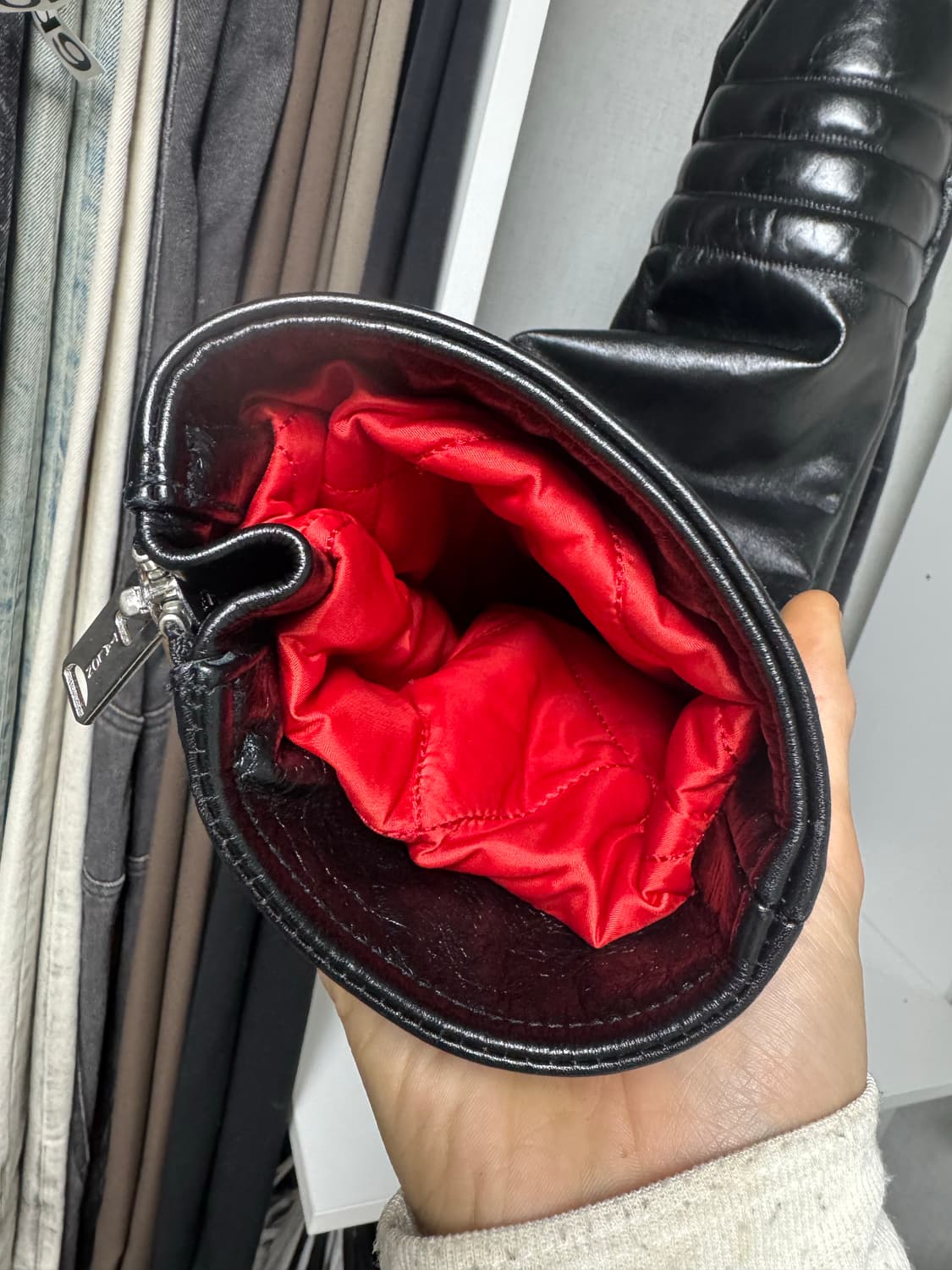 [L]렉토 레드라이너 레이서 레더 자켓 상품이미지3