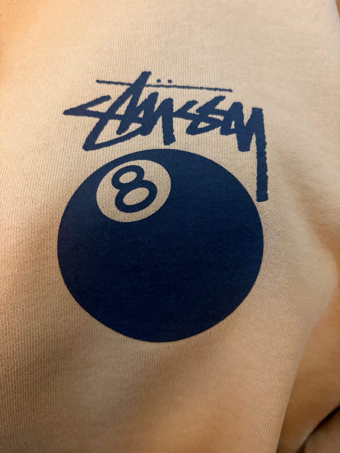 스투시 8볼 후드 L 카키옐로우 상품이미지4