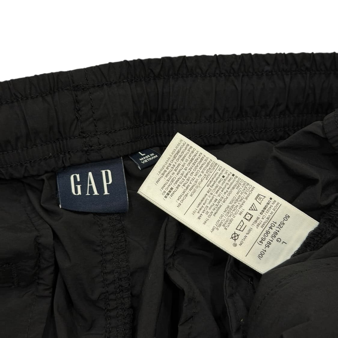 GAP 빈티지 나일론 카고 조거팬츠 블랙 L 상품이미지4