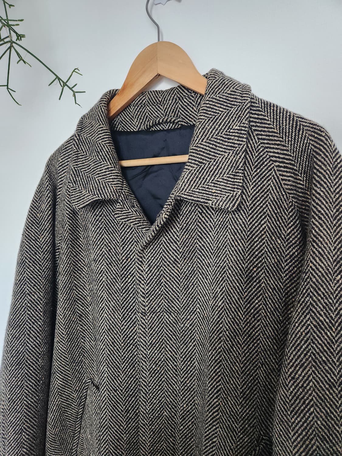 루치아노 바르베라 울 헤링본 발마칸 코트(ITALYmade) 상품이미지4