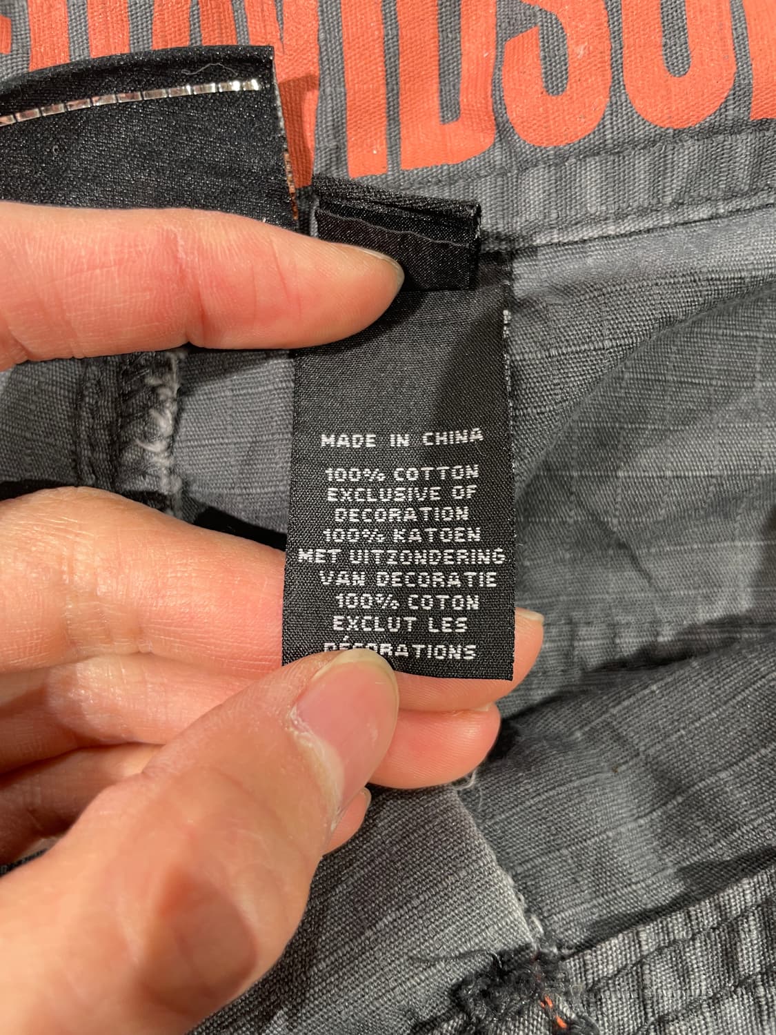 할리 데이비슨 스톤 코튼 카고 팬츠 상품이미지8