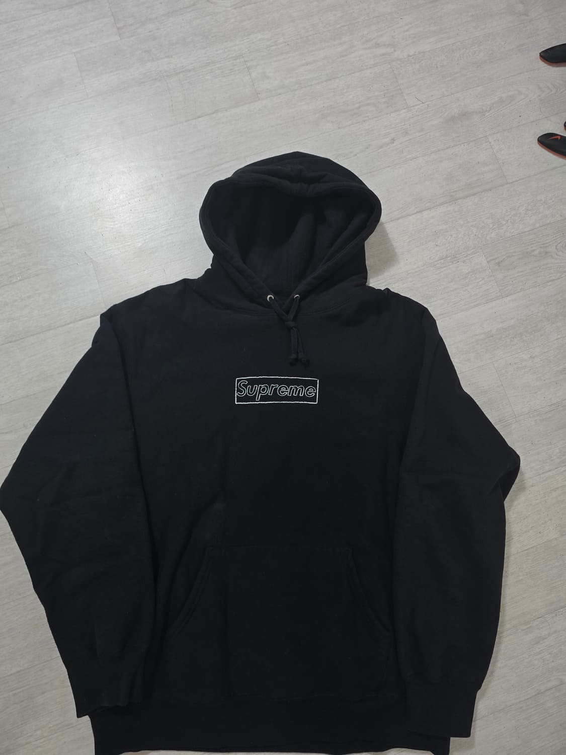 (정품) 슈프림 X 카우스 박스로고 후드 L (명품 남자 후드집업 맨투맨 상품이미지1
