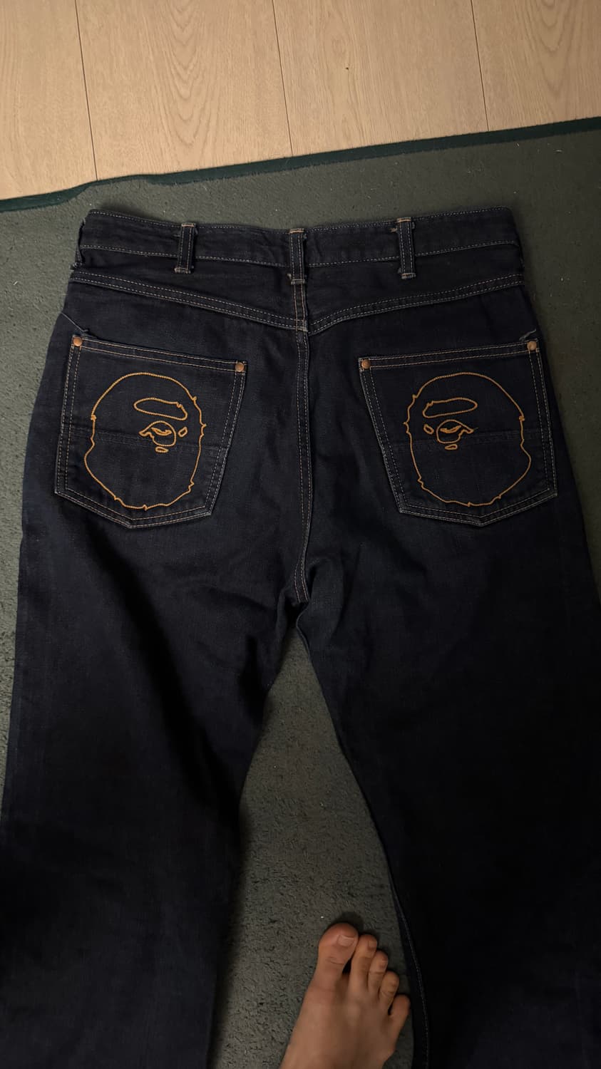 베이프 사루 데님 팬츠 상품이미지2