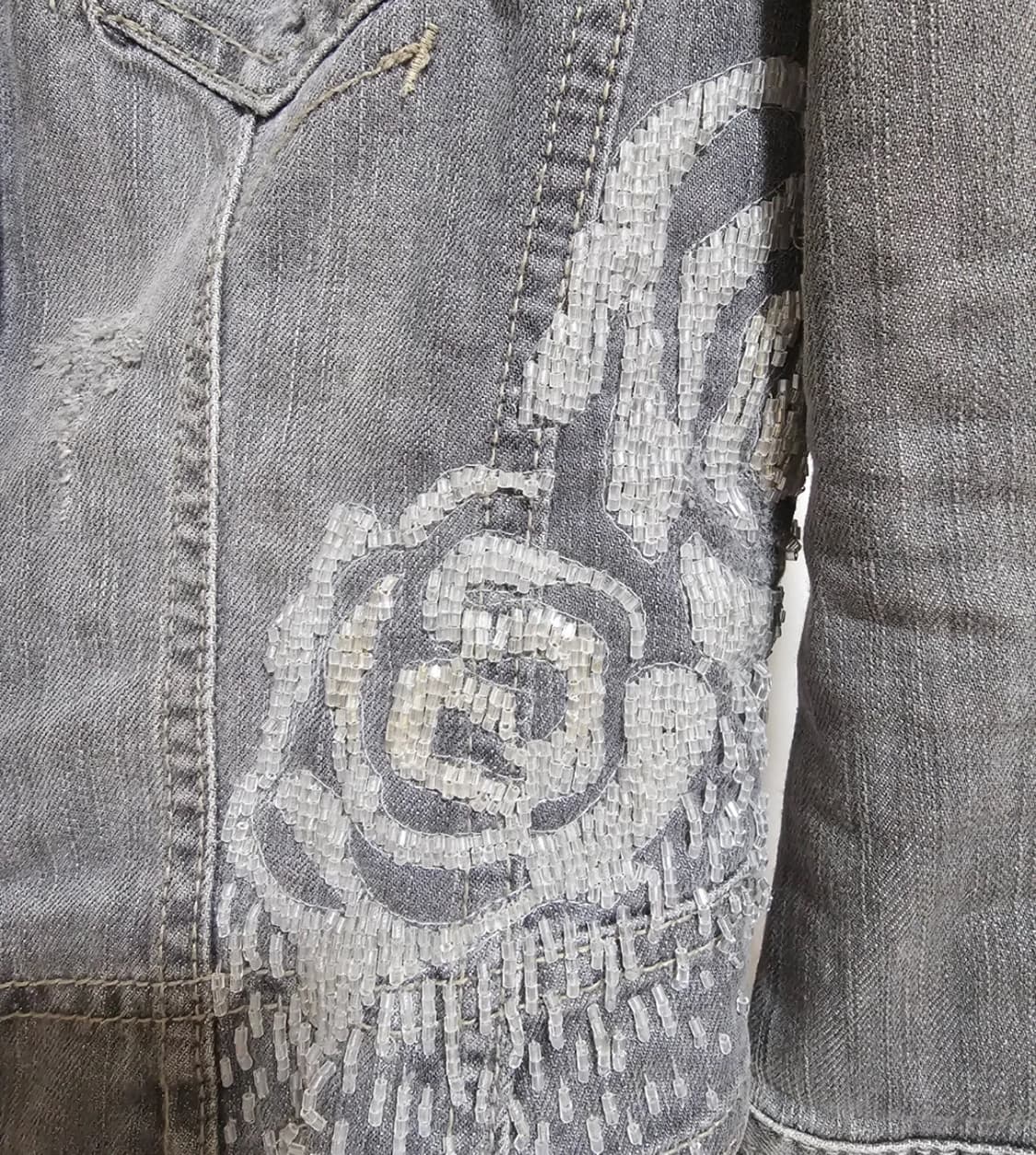 Obzee 오브제 y2k 비즈 데님자켓 상품이미지4