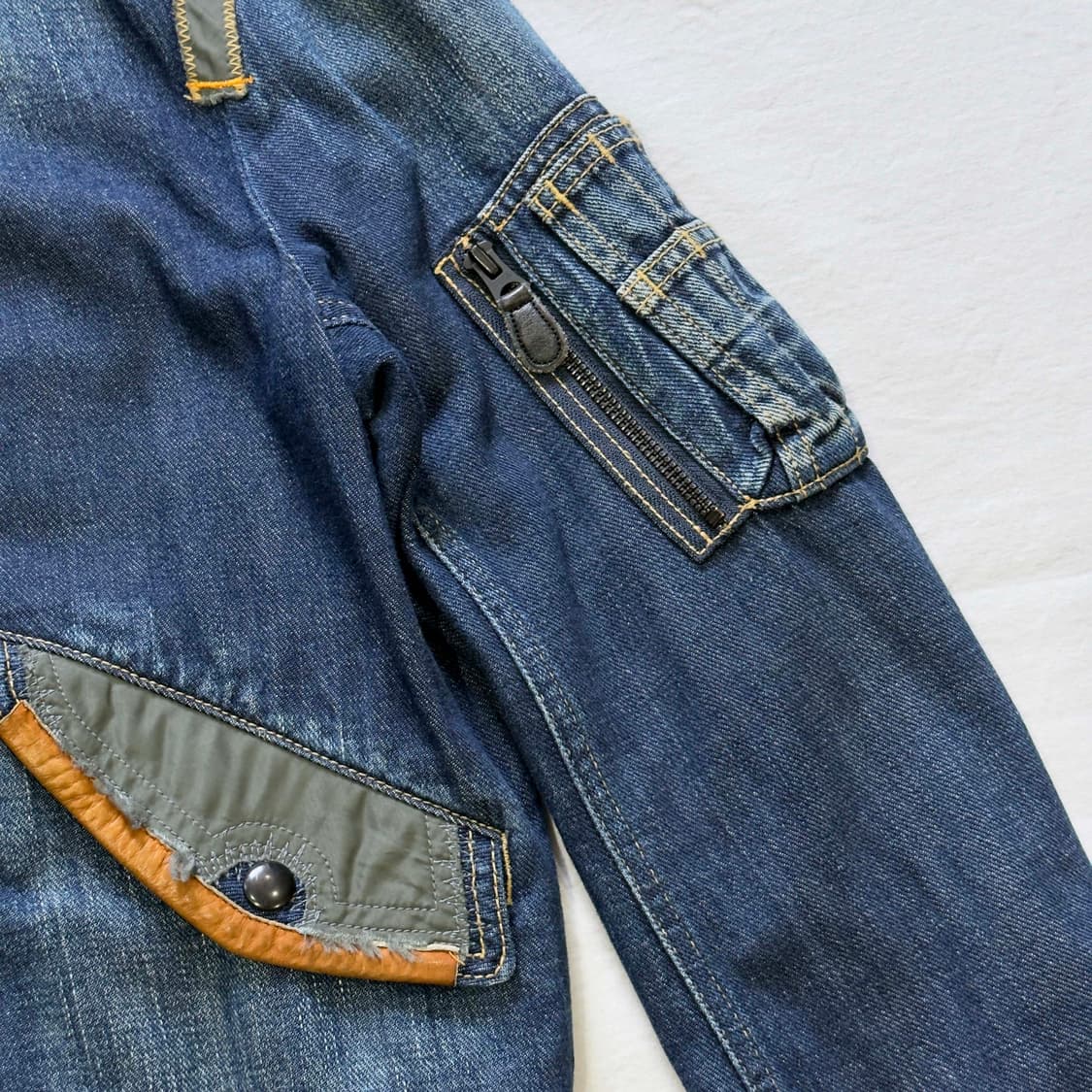 아비렉스 TYPE BLUE MA-1 데님 자켓 상품이미지4