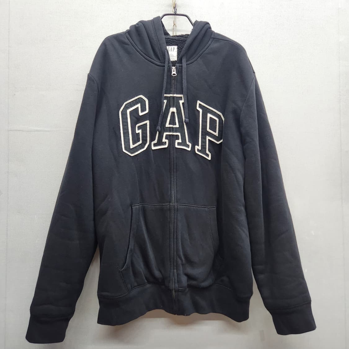 GAP 갭 빅로고 자수 (안감양털)후드집업 L(XL) 상품이미지1