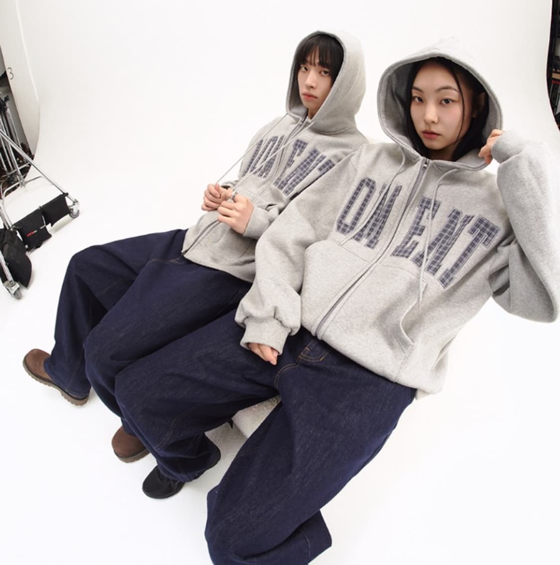 (새상품) 슬로우레코드하우스 후드집업 상품이미지2