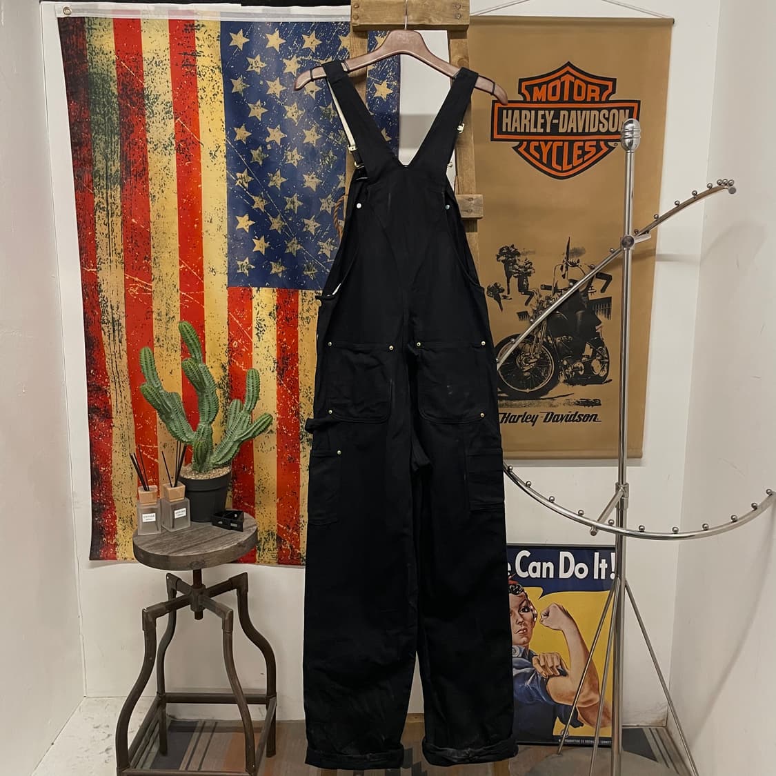 10s 칼하트 오리지널 워크 웨어 더블니 오버롤 데님 멜빵 상품이미지2