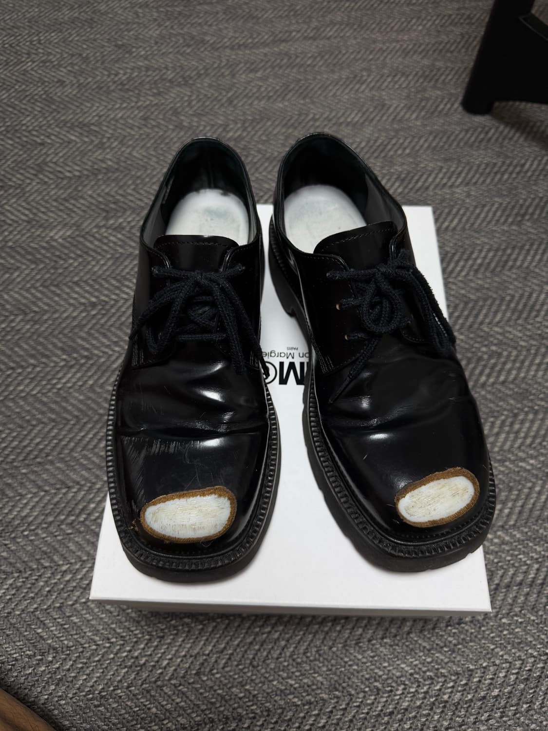 mm6 마르지엘라 toe scuff 빈티지 더비슈즈 44 상품이미지5