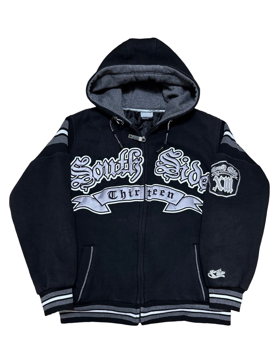 90s 플레이어즈 월드와이드 누빔 후드자켓 상품이미지1