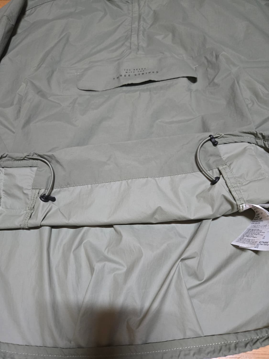 아디다스 M 테크 카키 아노락(L사이즈) 상품이미지5