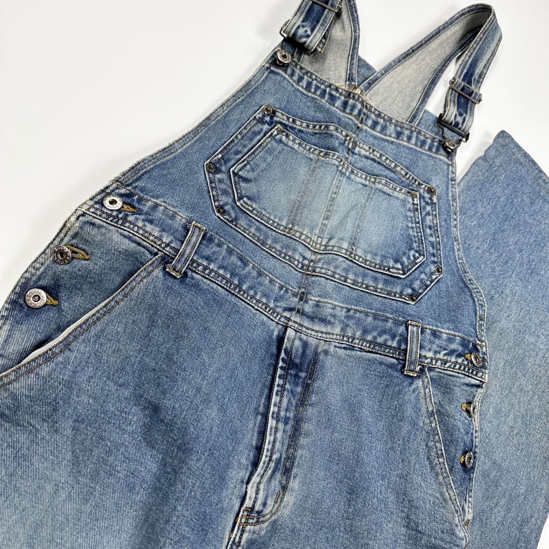 VTG 빈티지 데님 오버롤 멜빵바지 (L) 상품이미지2