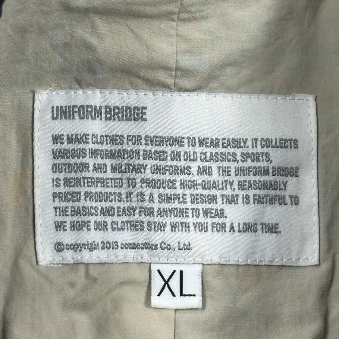 유니폼브릿지 나일론 블랙 코치자켓 (XL) 상품이미지5