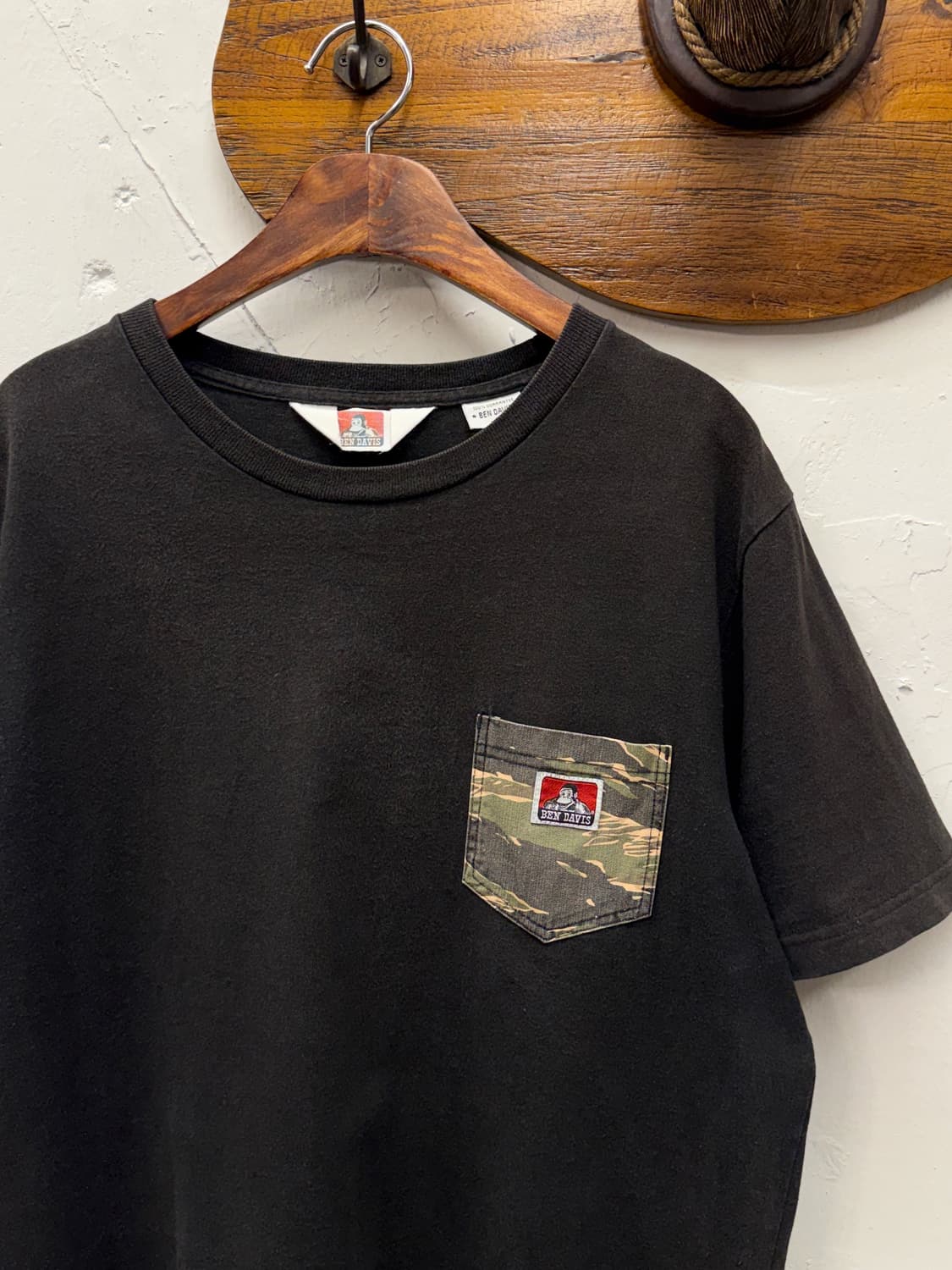 BEN DAVIS Camo Pocket Cotton T-Shirt 상품이미지2