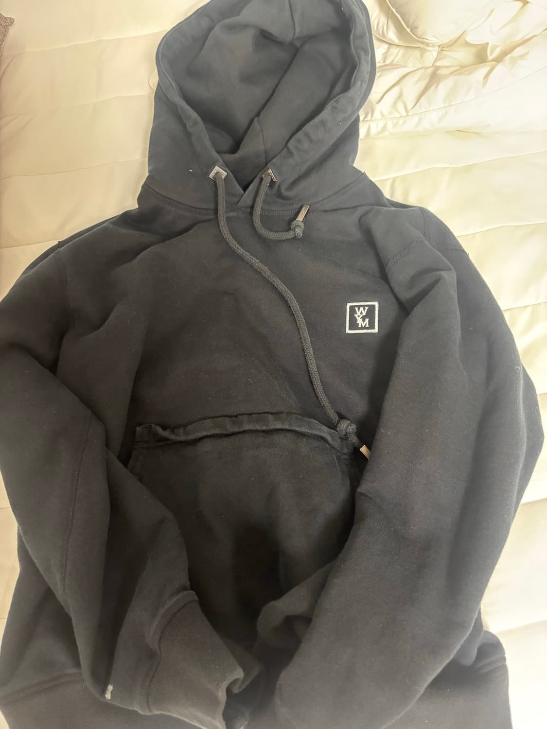 우영미 백로고 후드티 상품이미지4